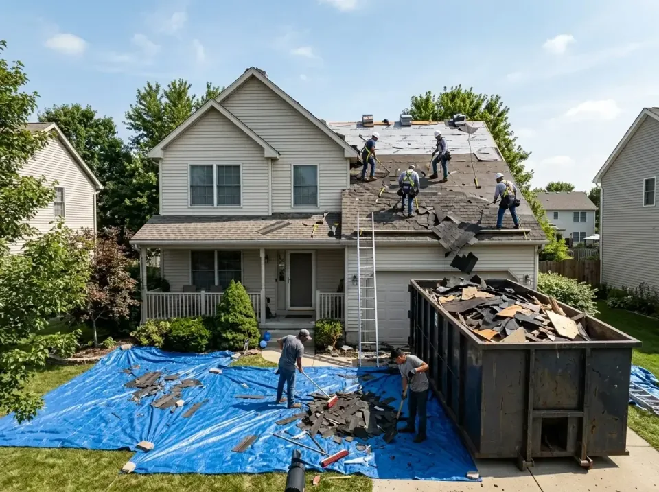 roof-replacement-debris-remova-004 — frequently asked questions, Cheapest Dumpster Rentals in Alton, IL